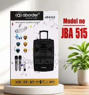 Aborder Speaker 15 Inches 2 Mics