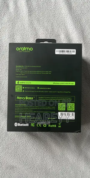 Oraimo Spacebuds Pro Wireless Earbuds (50db Anc) - Brand New