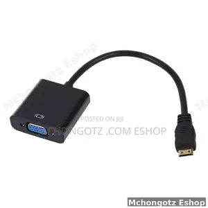 Mini Hdmi to Vga Adapter (1080p Converter for Camera Hdtv)