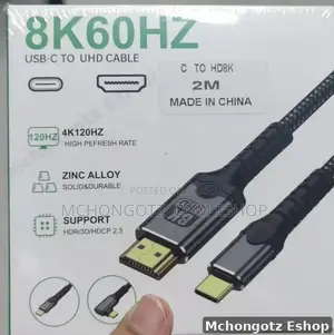 Doonjiey Usb C | Type C to Displayport | Dp Cable 2m