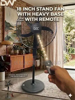 Dig Wave Stand Fan Size 18 With Remote Control