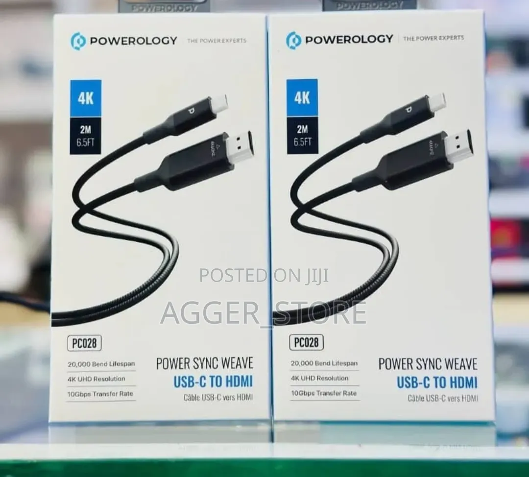 Powerology Usb C to Hdmi 2meters