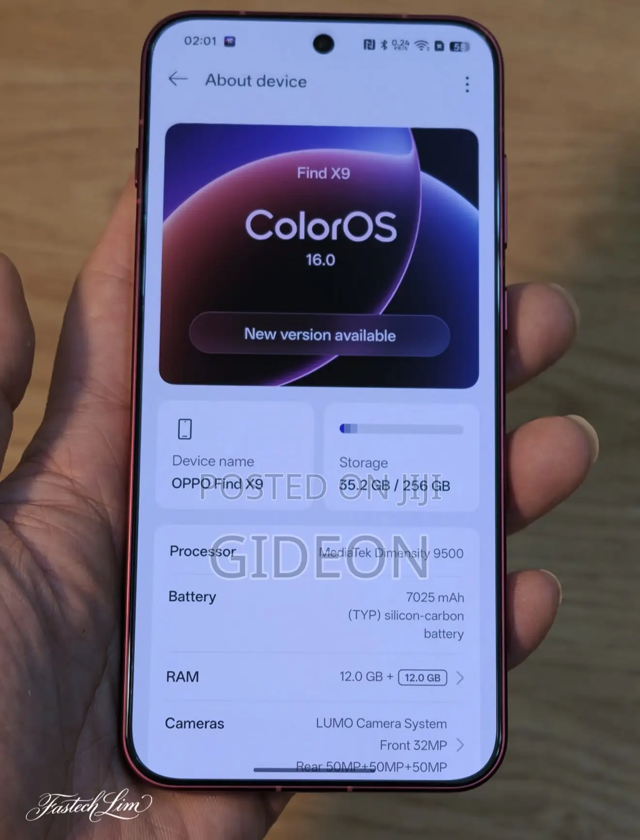Oppo Find X9 5G 512 GB Pink