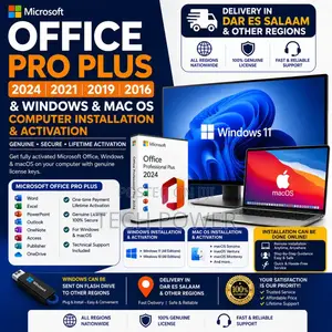 Microsoft Office Pro Plus 2024,2021,2019,2016 Windows Macos Install