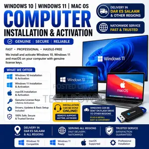 Windows 10, Windows 11 Macos Installation