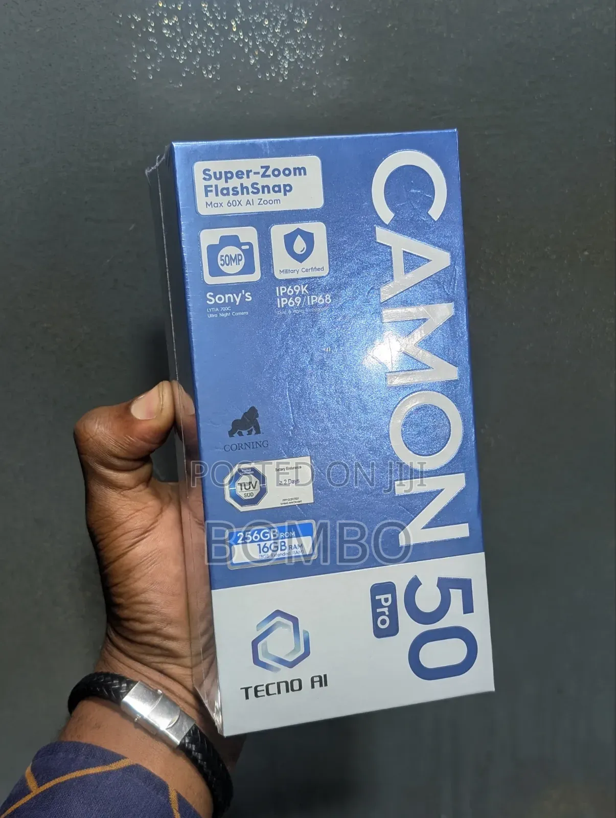 New Tecno Camon 50 Pro 256 GB Blue