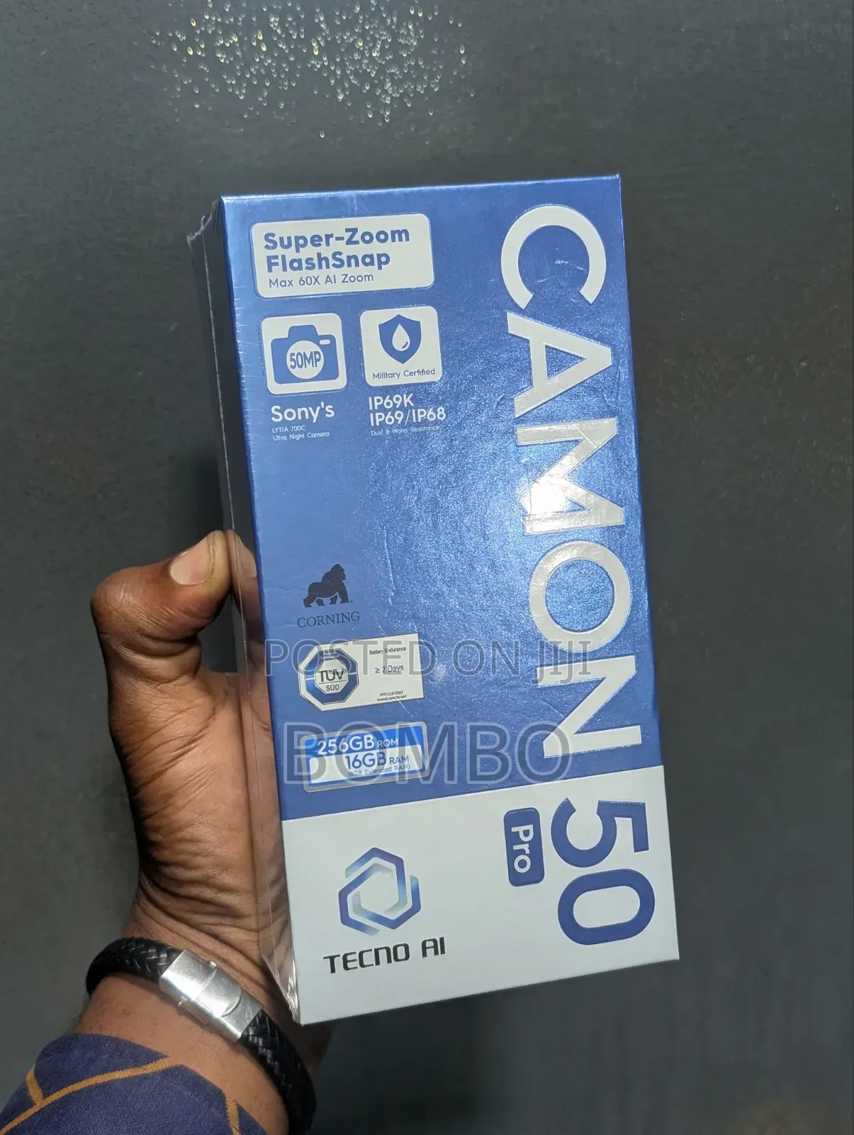 New Tecno Camon 50 Pro 256 GB Blue