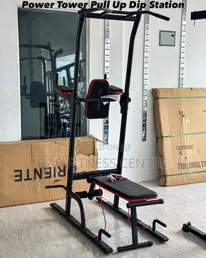 Power Tower Pull Up Dip Station