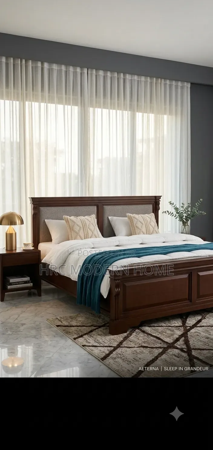 Premium Solid Wood Bed (Size 5x6) - Sabasaba Special!