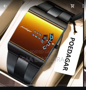 Poedagar Luxurious Classic Watch Black and Gold