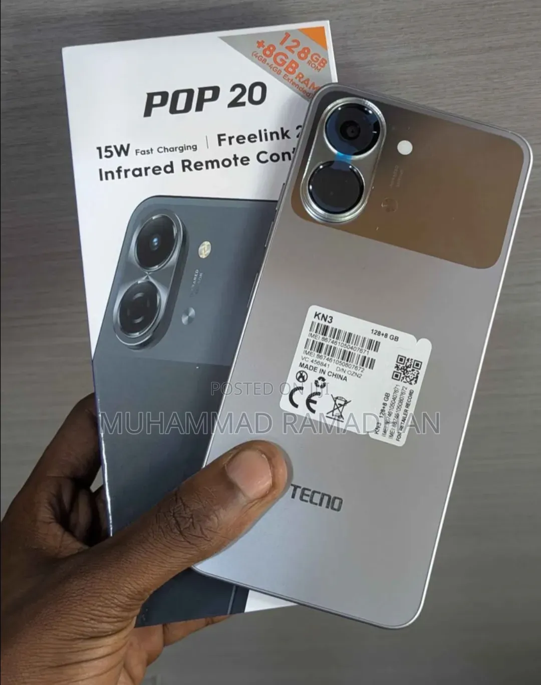 New Tecno Pop 20 128 GB Black