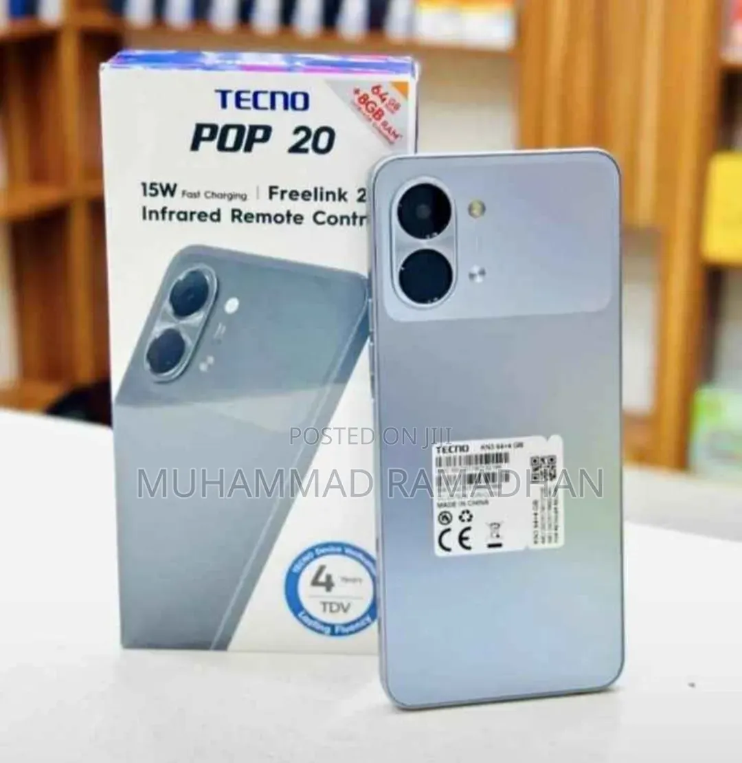 New Tecno Pop 20 64 GB Silver