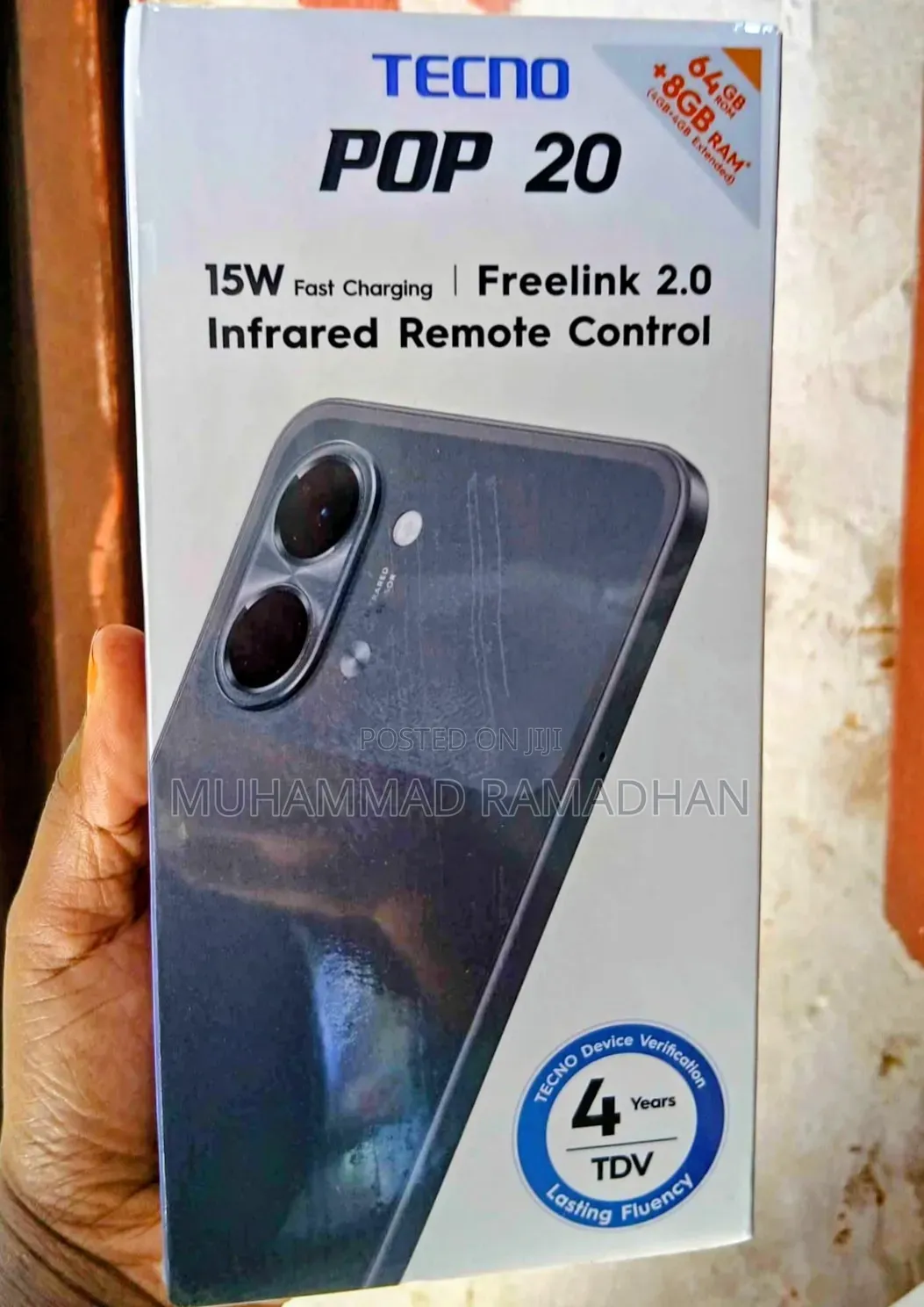 New Tecno Pop 20 64 GB Silver