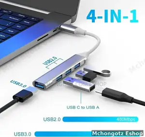 Type C to 4 Usb a Ports | Portable Usb Hub