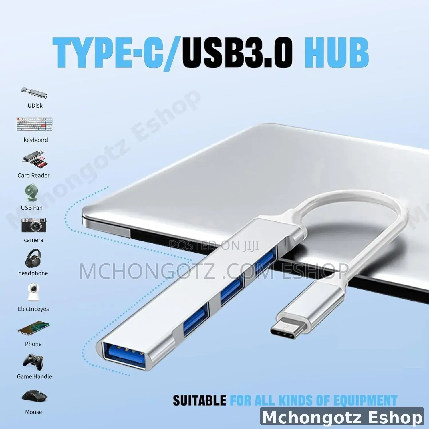 Type C to 4 Usb a Ports | Portable Usb Hub