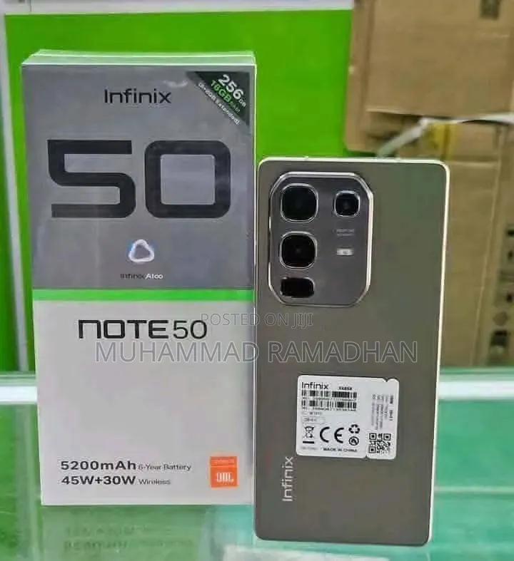 New Infinix Note 50 4G 256 GB Silver