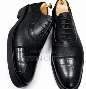 De'rossi Brand Men's Leather Shoes 2 Colours Materials Original