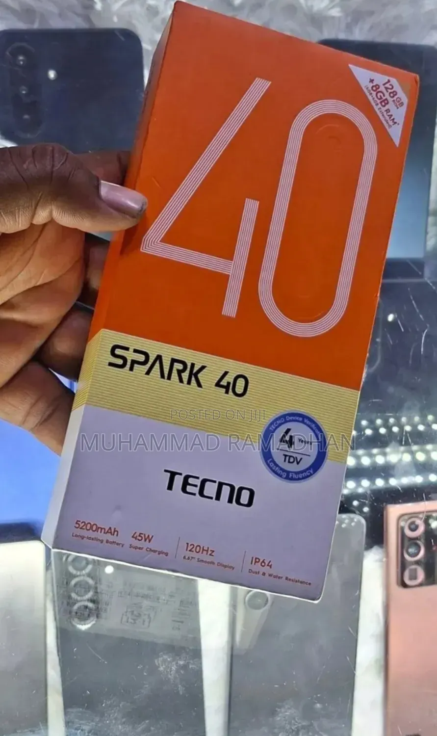 New Tecno Spark 40 128 GB Silver