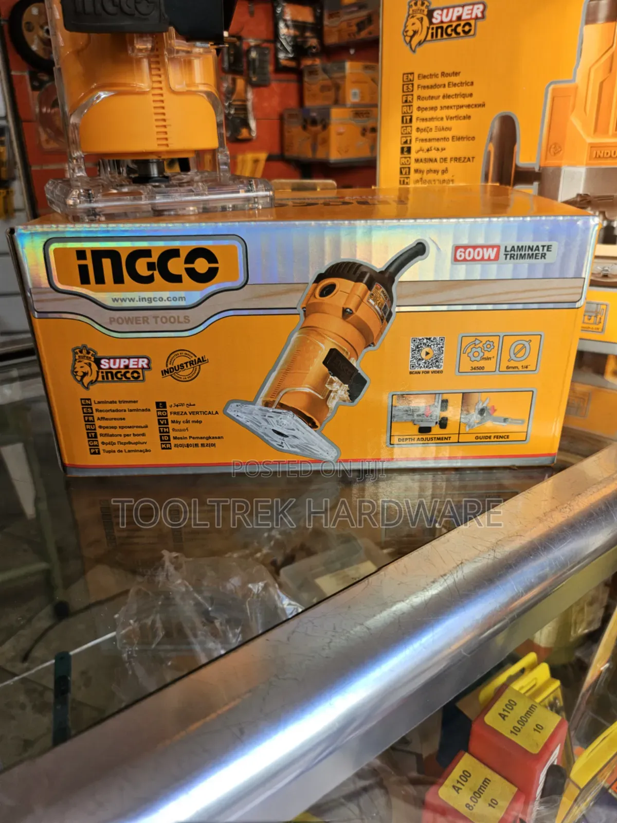 Ingco Laminate Trimmer 600w Router Ndogo