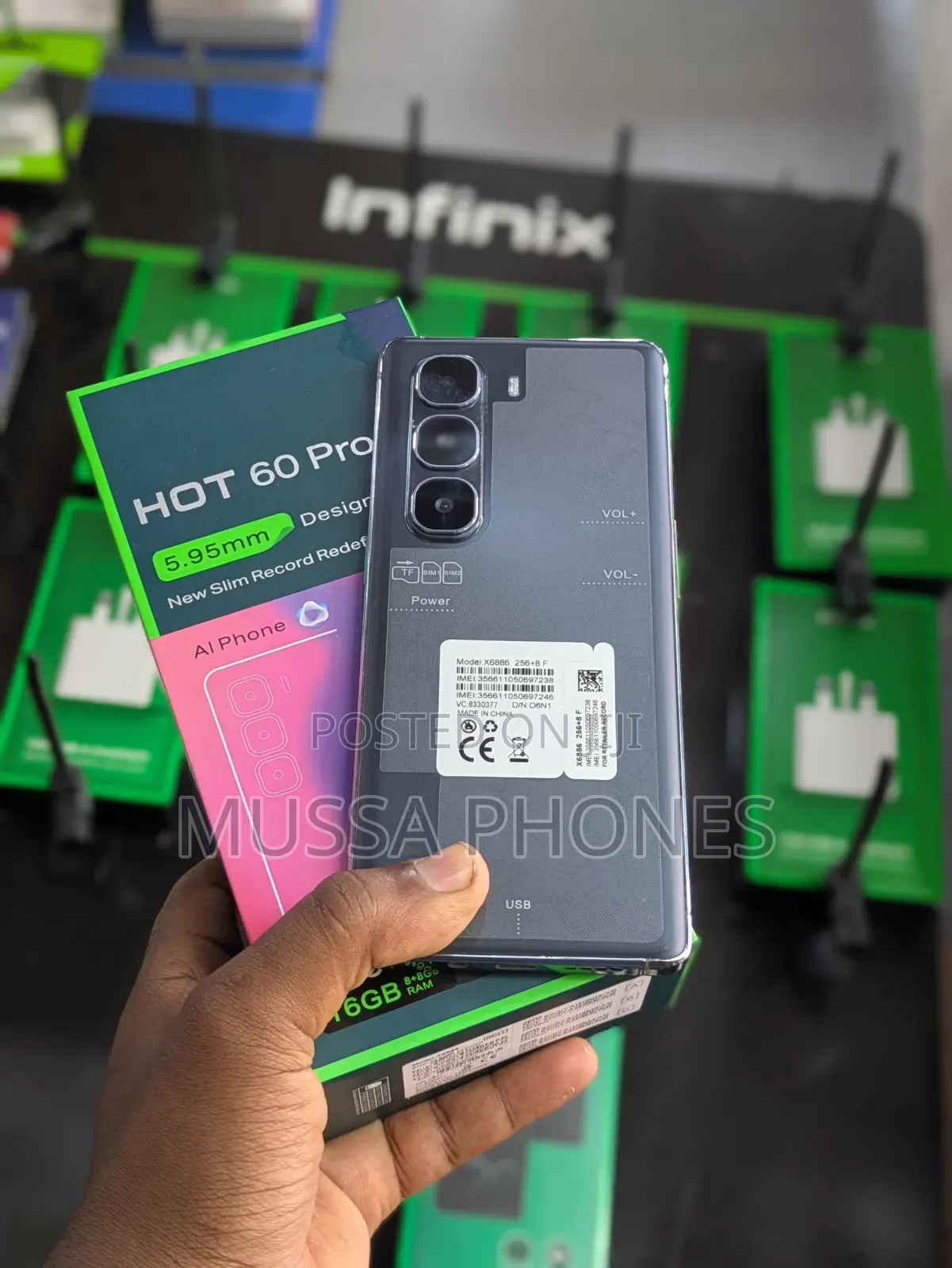 New Infinix Hot 60 Pro+ 256 GB Black