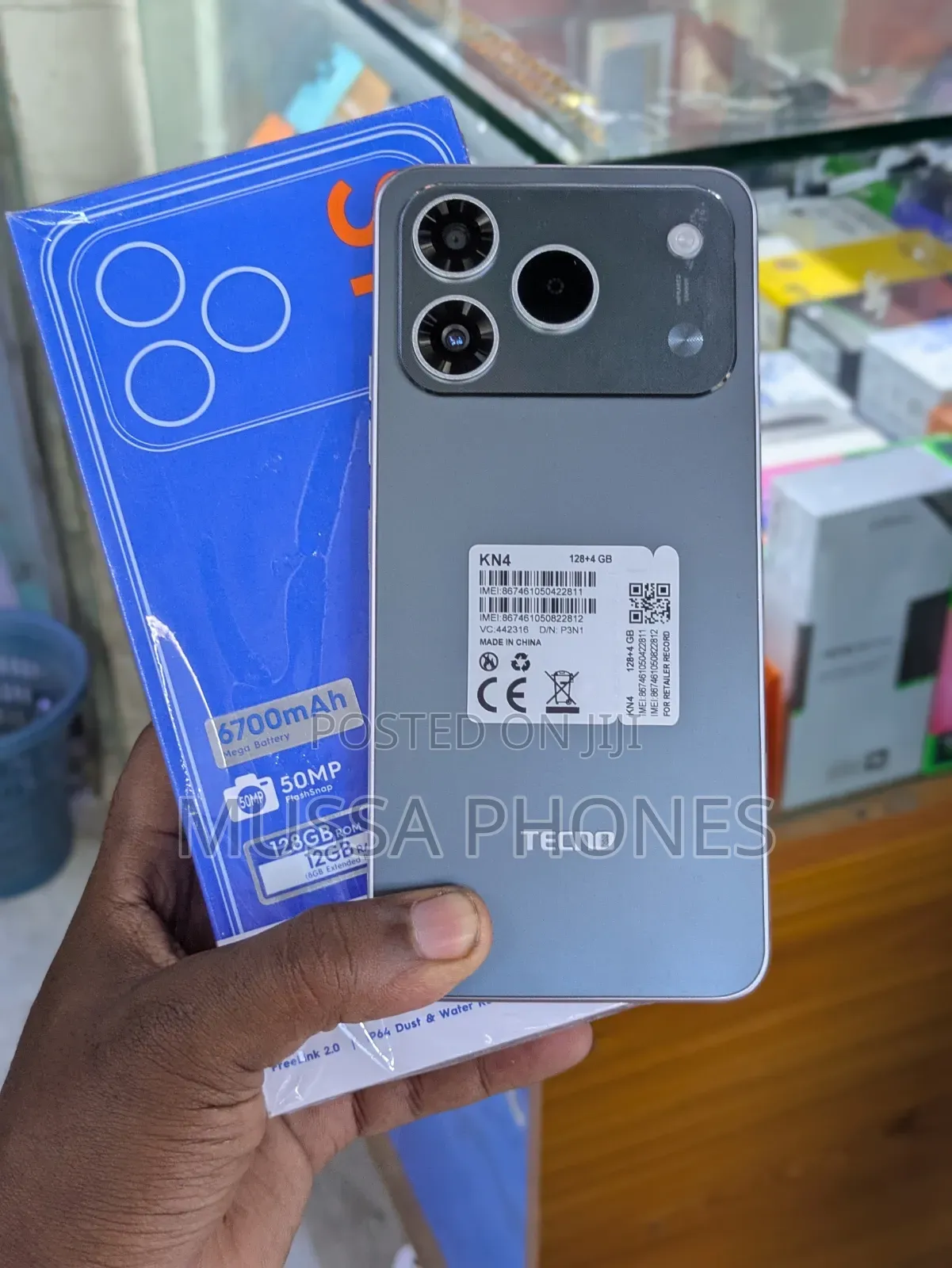 New Tecno Spark 50 128 GB Silver