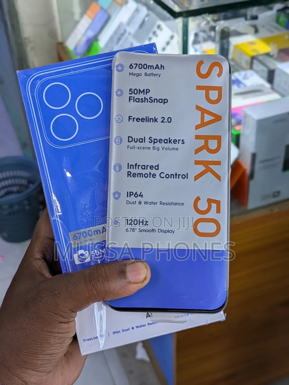 New Tecno Spark 50 128 GB Silver