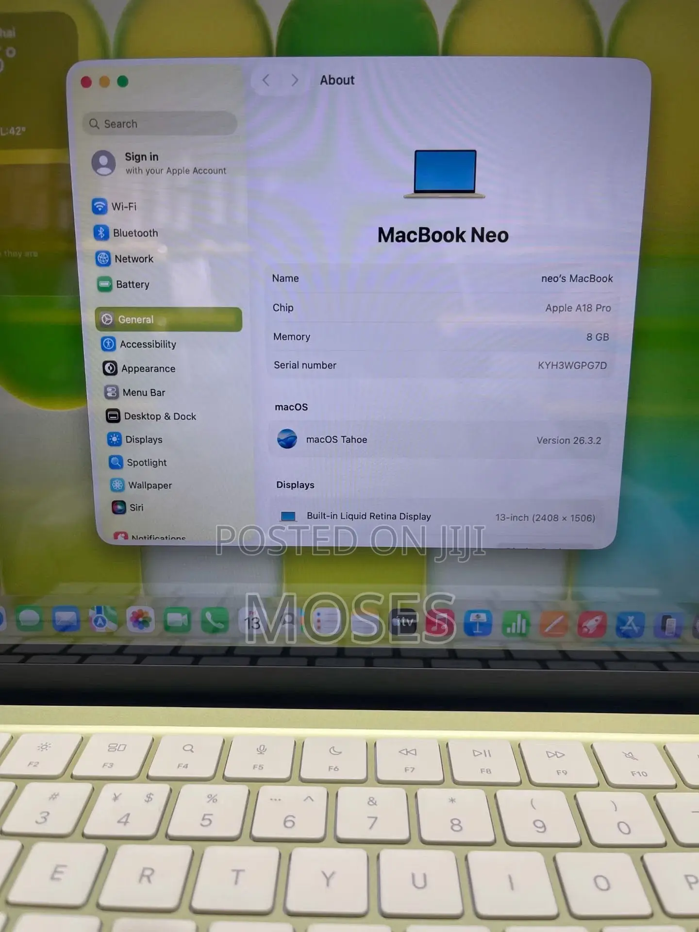 New Laptop Apple MacBook Neo 2026 8GB Intel Core i5 SSD 256GB