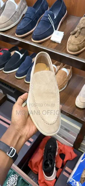 Beige Loro Piana Summer Walk Loafer for Men