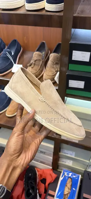Beige Loro Piana Summer Walk Loafer for Men