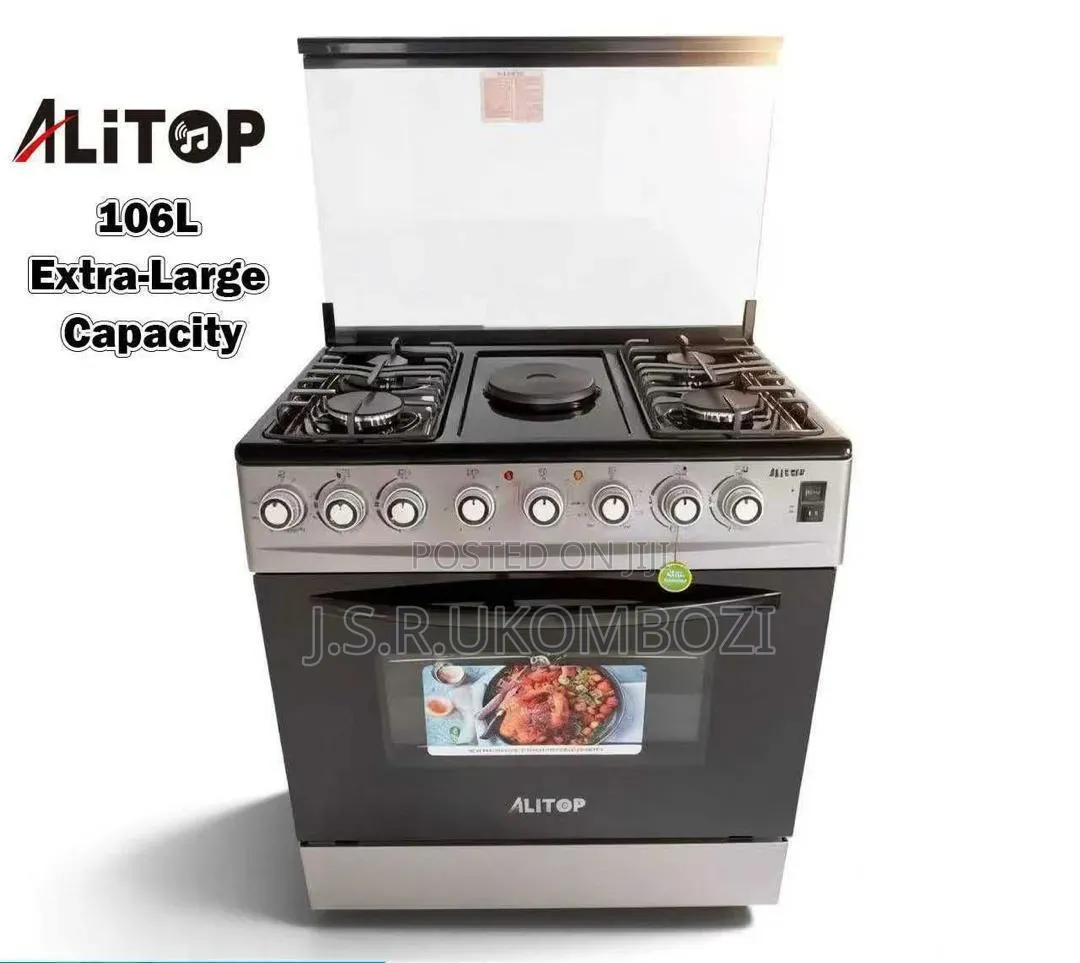 Alitop Electric Cooker60*90 Ambapo 4 Gas Na Moja Umeme Oven
