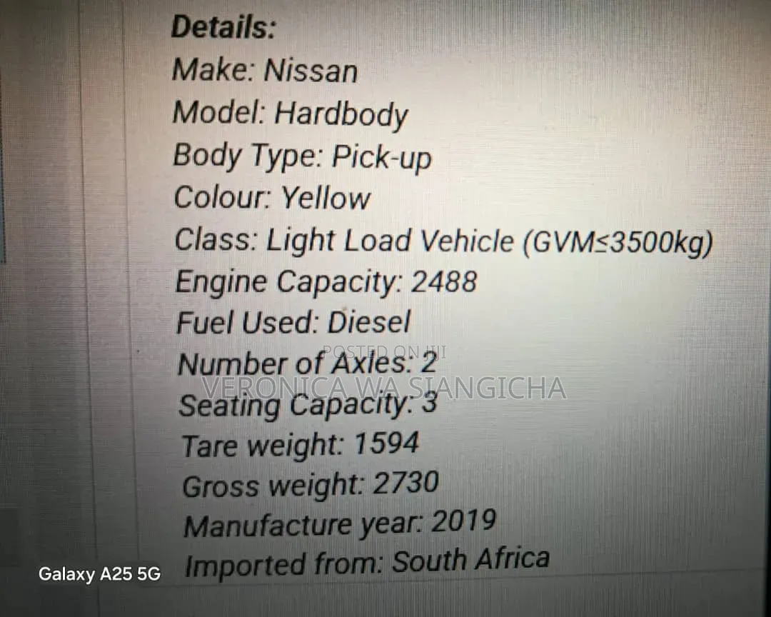 Nissan Hardbody 2019 Yellow