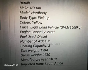Nissan Hardbody 2019 Yellow