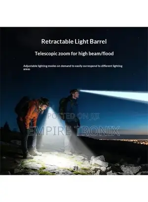Tc13 Led Headlamp 500lm Rechargeable Wave Sensor 3 Modes Headlight