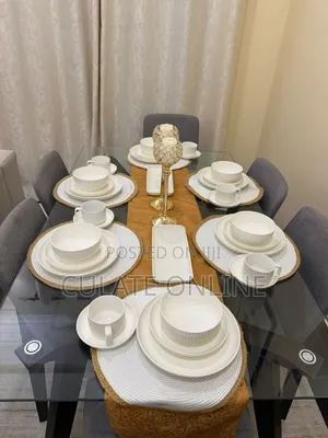 32pcs Plain White Dinner Set