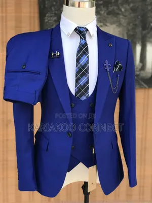 Pure Blue Men's Suits