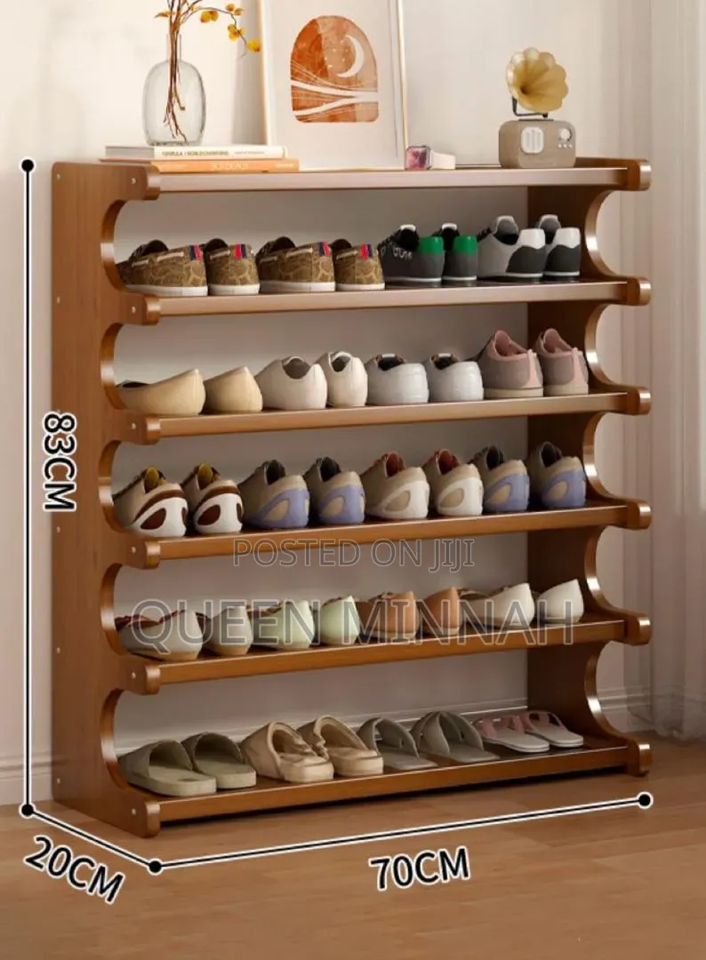 5-Tier Wooden Shoe Rack**
