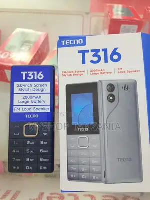 New Tecno T316 Silver