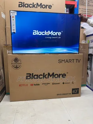 Black More Smart TV 43 Inches