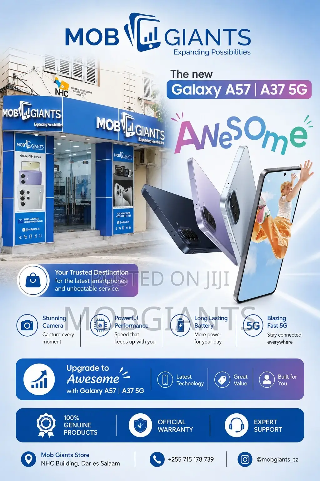 New Samsung Galaxy A37 128 GB Black