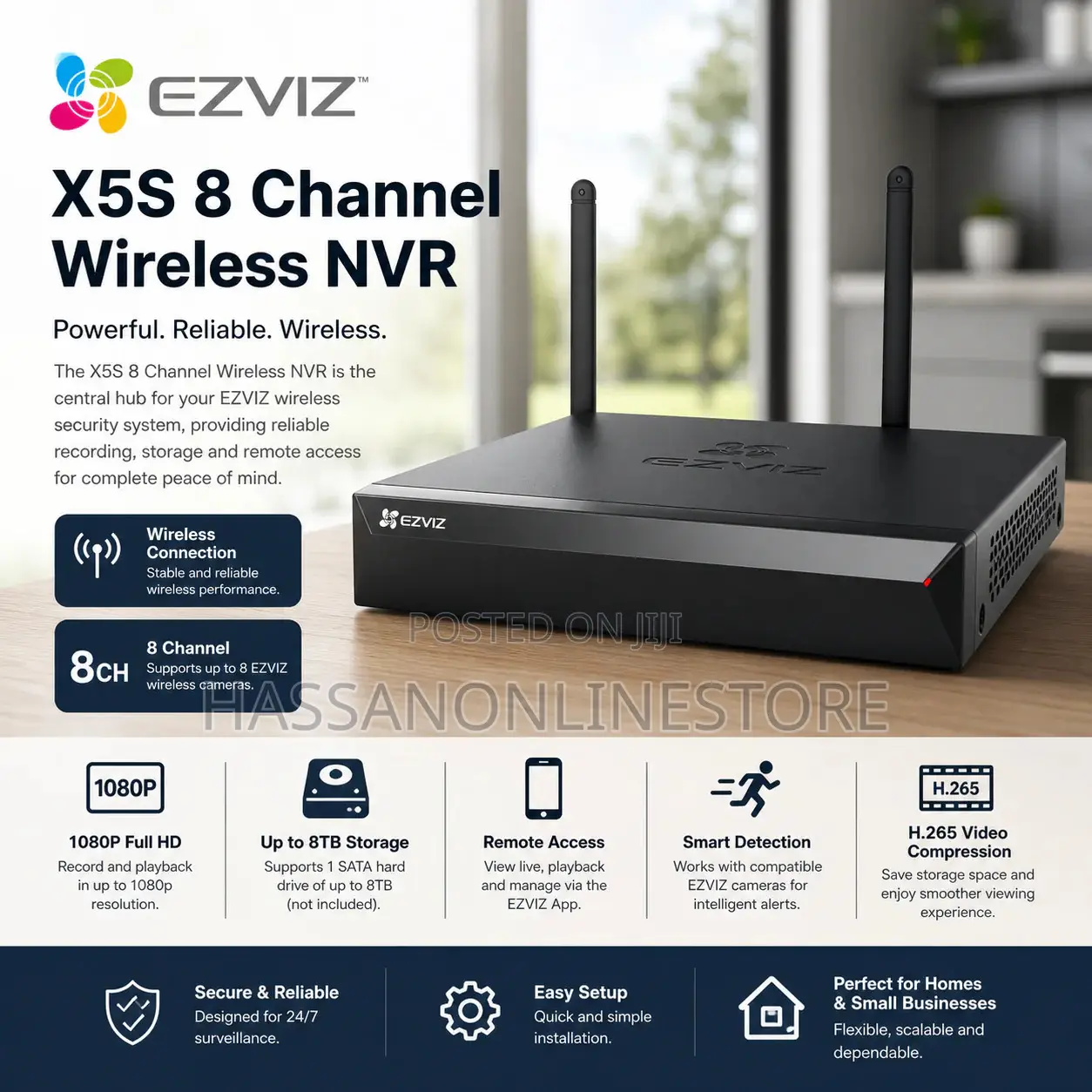 Ezviz Smart Home 8ch NVR - 4 Camera + Kit