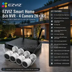 Ezviz Smart Home 8ch NVR - 4 Camera + Kit