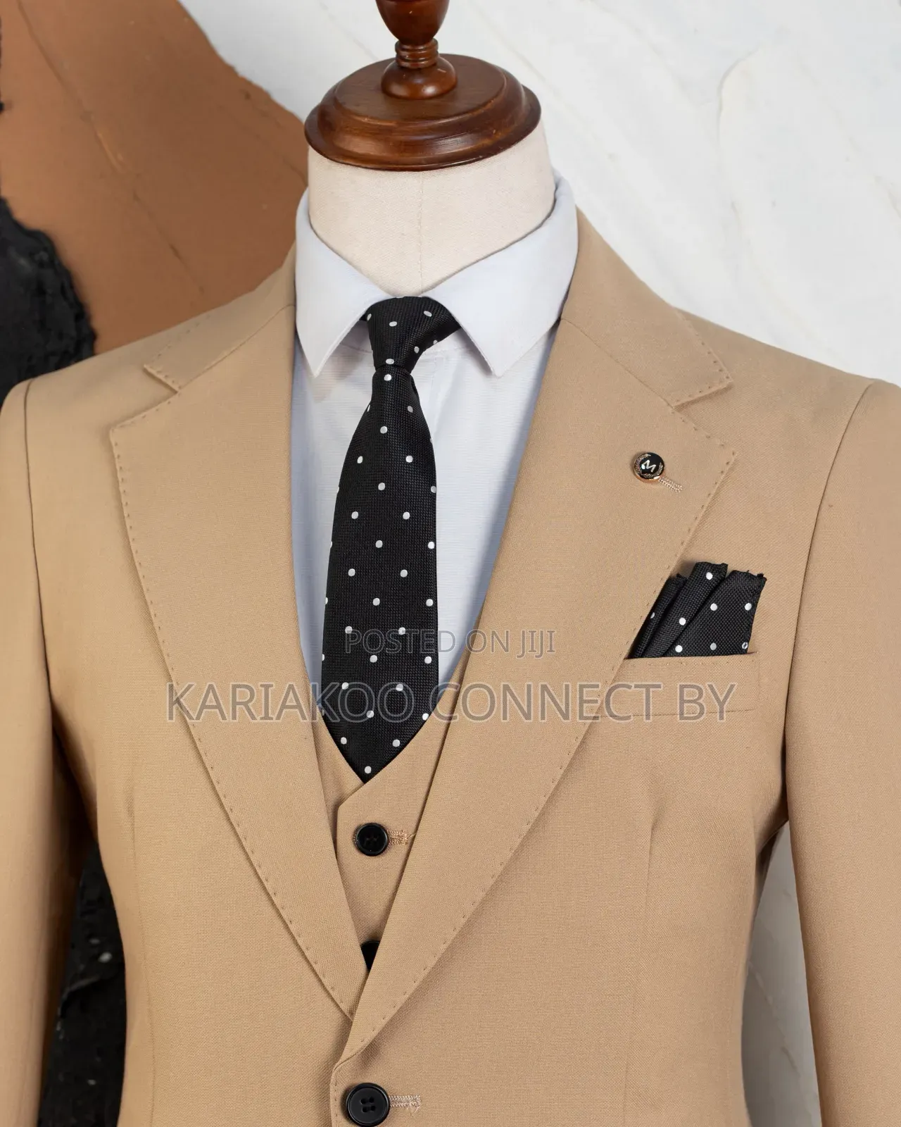 The Luxury Camel Tan 3-piece Men's Suit