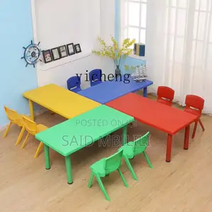 TQH Children's Table Suit Baby Toy Set Plastic Gaming Table Learning