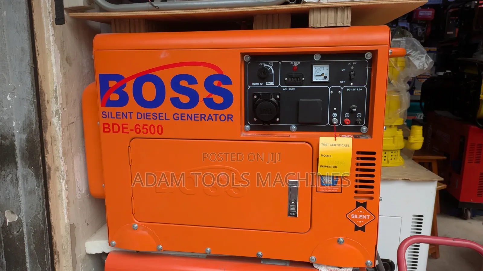 Boss Silent Diesel Generator Bde-6500
