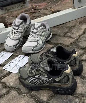 Three Colours Asics Brand Men's Leather Sneakers