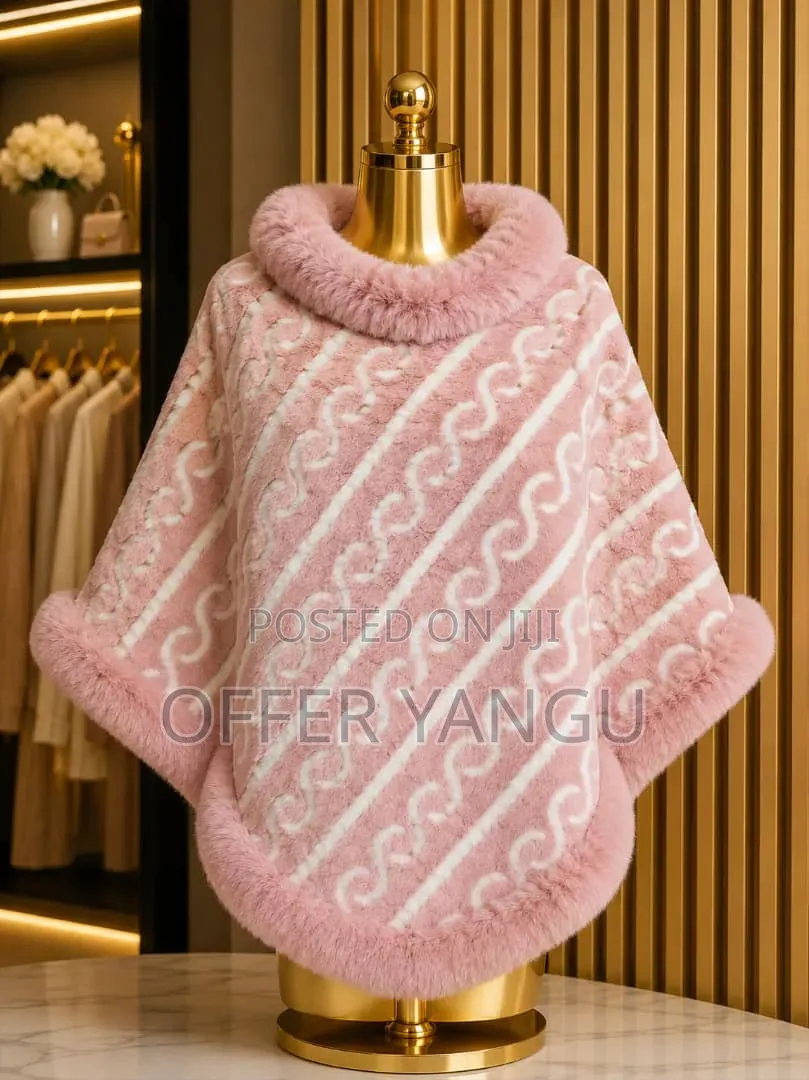 Collar Plaid Cape Poncho