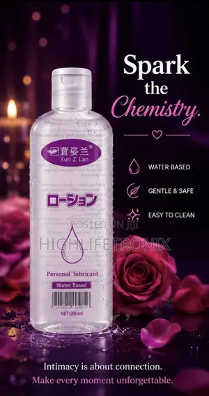 Xun Z Lan Water Based Personal Ky Lube 200ml–Ulaini Wa Kiwango Cha Juu