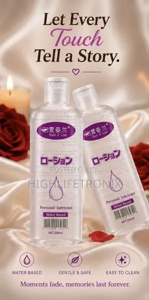 Xun Z Lan Water Based Personal Ky Lube 200ml–Ulaini Wa Kiwango Cha Juu