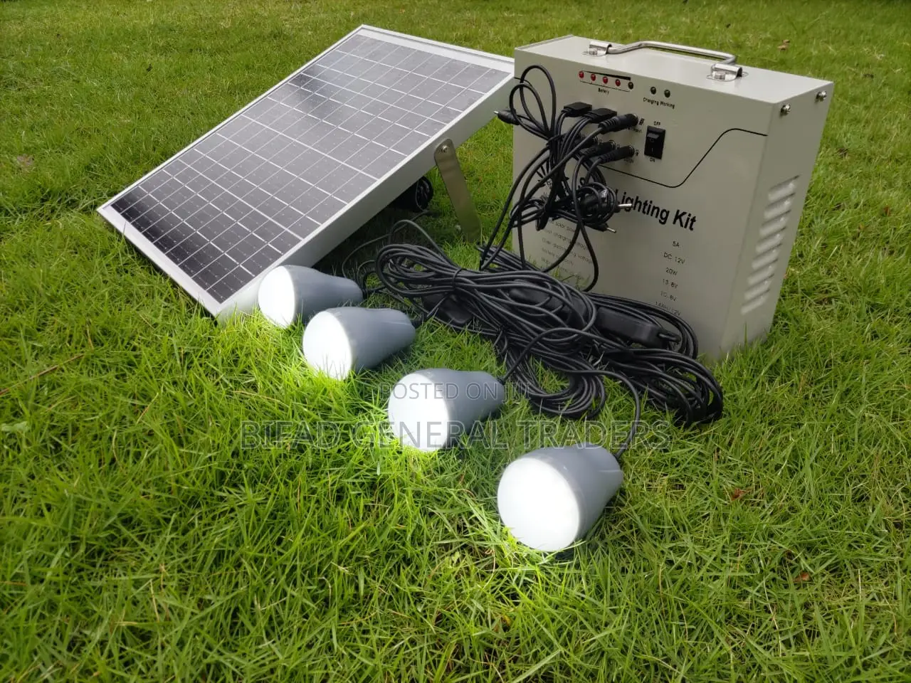 Solar Kit Ya Kuwasha Taa Nne