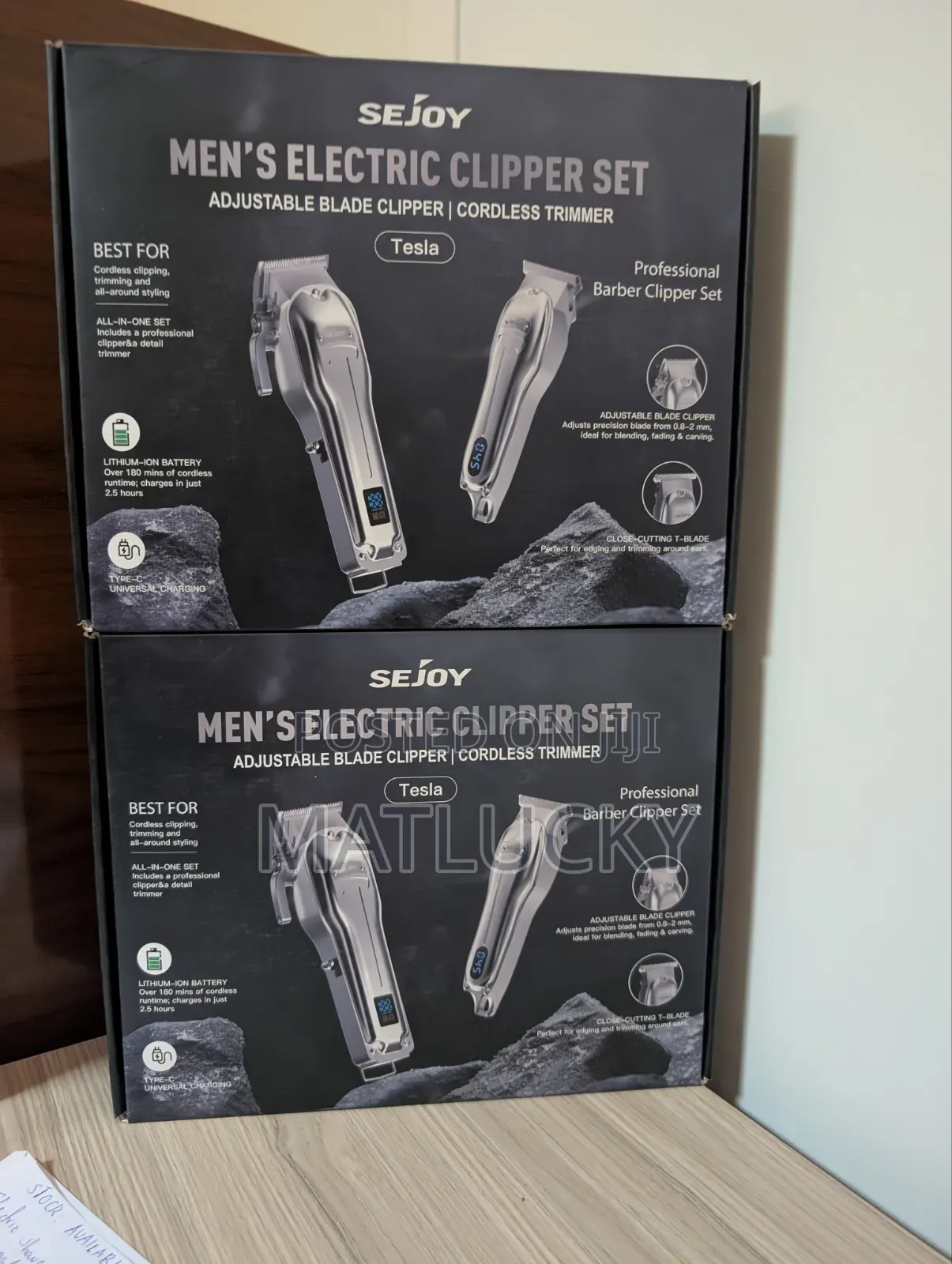 Chen Tesla Men's Electric Clipper Set